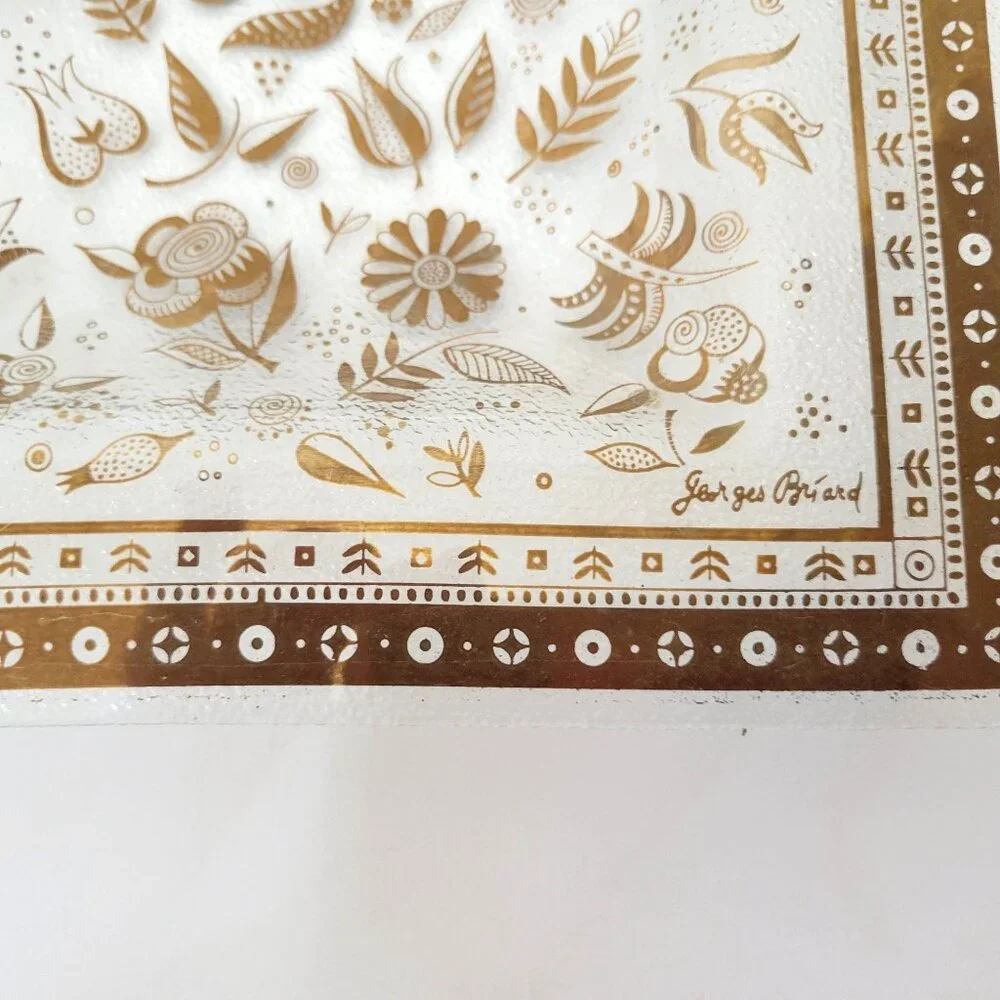Georges Briard MCM Glass Serving Trays - Picture 7 of 8